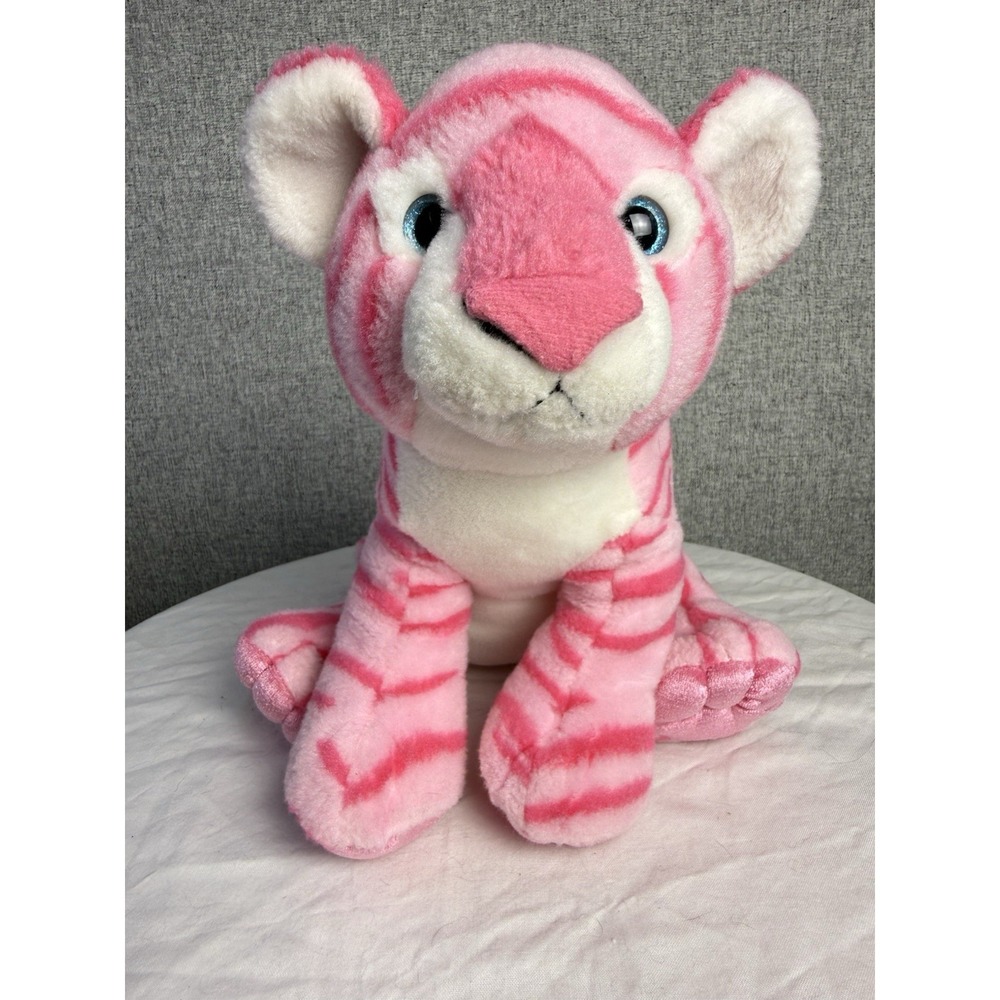Aurora Tiger Pink Plush Destination Nation Safari Zoo‎ 12" Stuffed Animal 2021